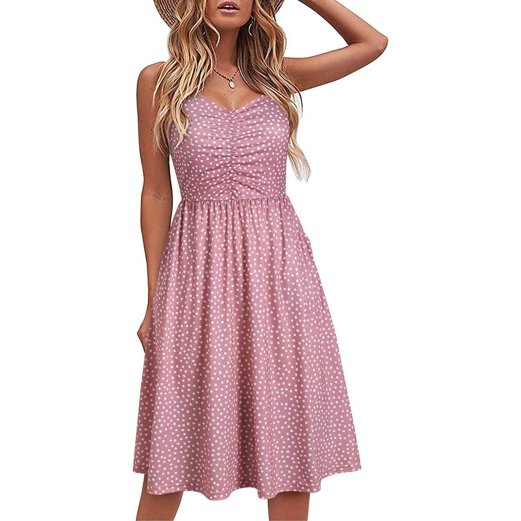 Women Sleeveless Cotton Summer Beach Dress by DailySale