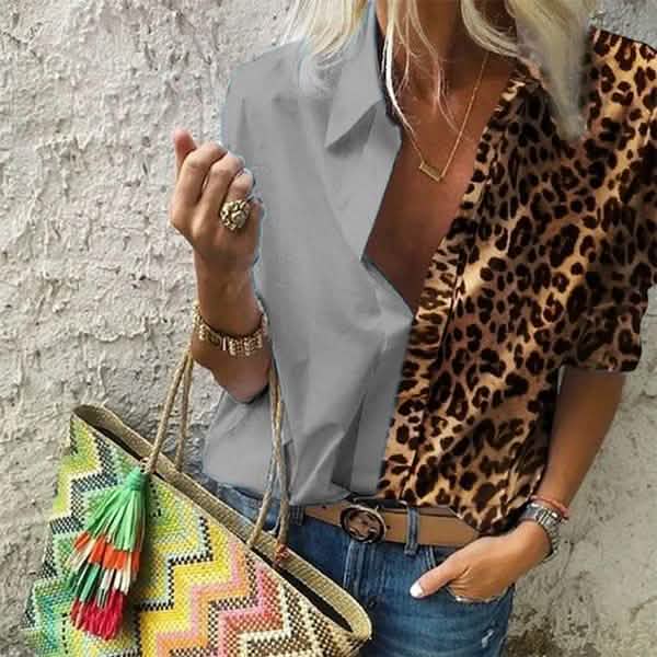 Women's Autumn Casual Deep V Neck Top by DailySale