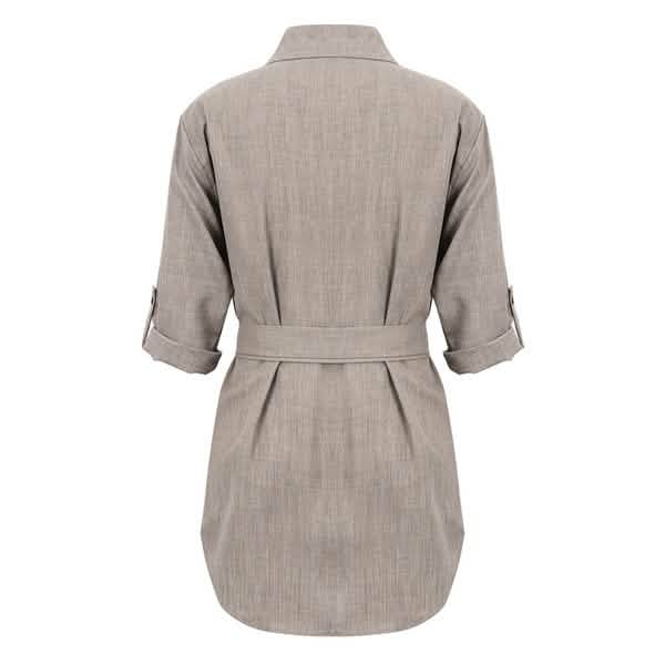 Women's Buttons Turn-Down Casual Shirt Dress by DailySale