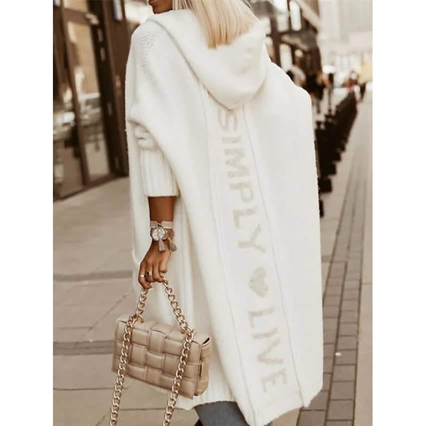 Women's Cardigan Knitted Letter Personalized Stylish Casual Long Sleeve by DailySale