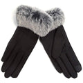 Women's Faux-Fur Cuff Touch-Screen Gloves with Non-Slip Grip by DailySale