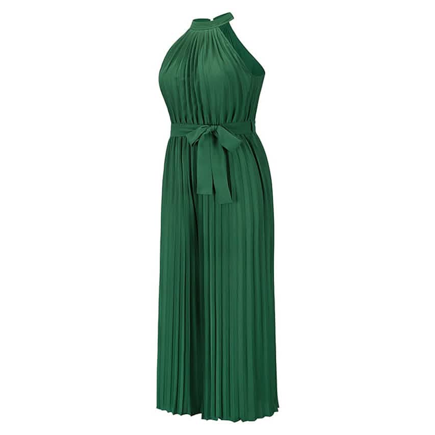 Women's Lace-Up Halter Casual Wide-Leg Jumpsuit by DailySale