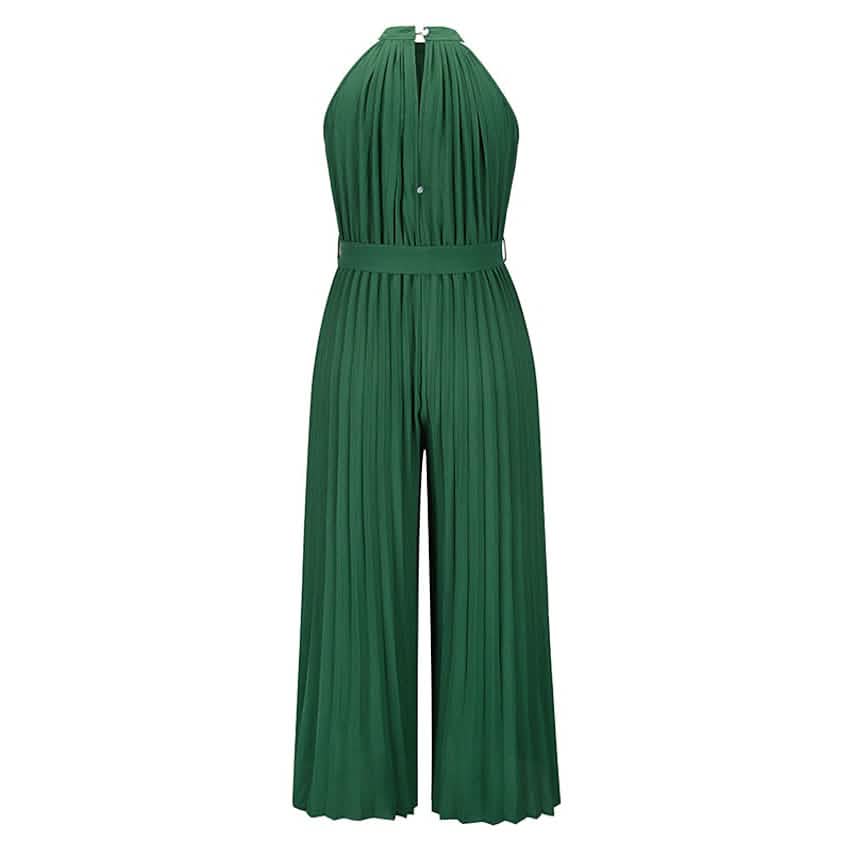 Women's Lace-Up Halter Casual Wide-Leg Jumpsuit by DailySale