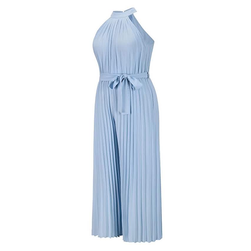 Women's Lace-Up Halter Casual Wide-Leg Jumpsuit by DailySale