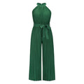 Women's Lace-Up Halter Casual Wide-Leg Jumpsuit by DailySale