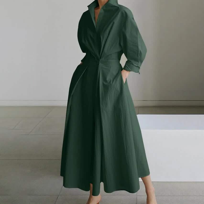 Women's Long Linen Dress Shirt by DailySale