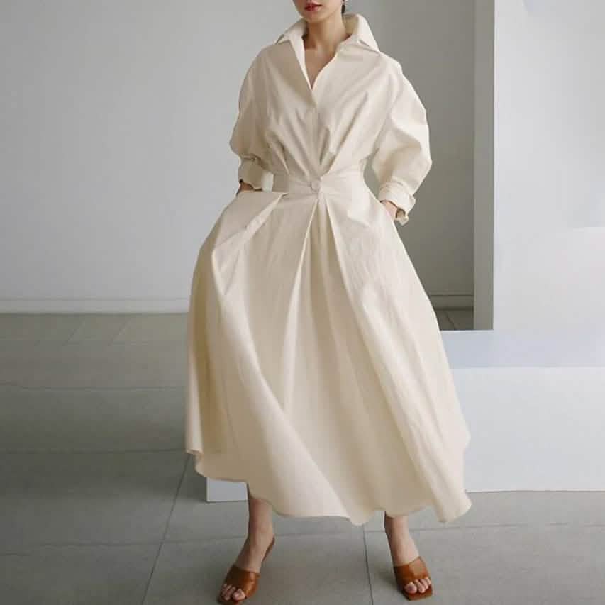 Women's Long Linen Dress Shirt by DailySale