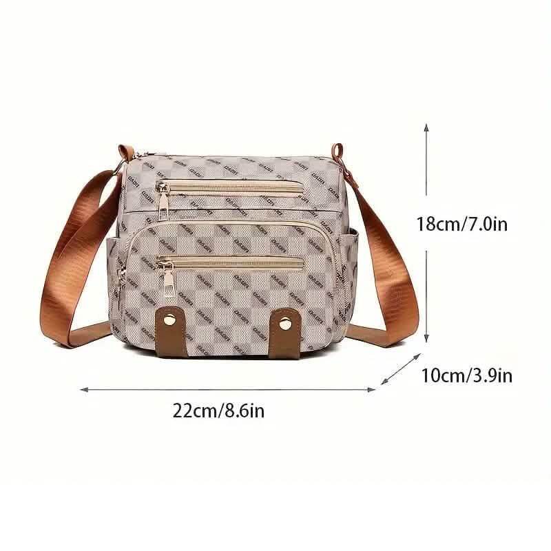 Women's Multi Pocket Plaid Pattern Crossbody Bag by DailySale