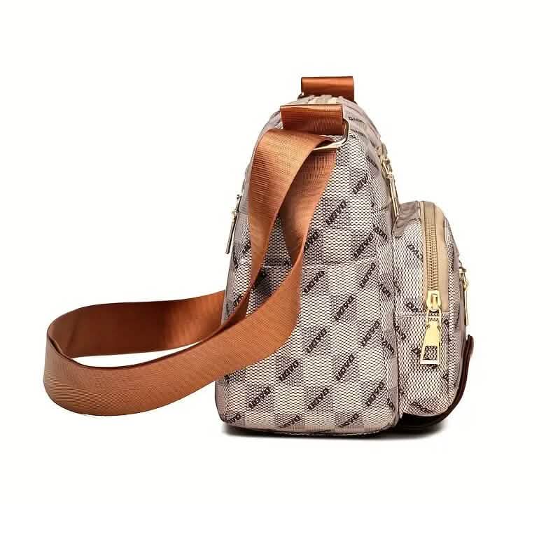 Women's Multi Pocket Plaid Pattern Crossbody Bag by DailySale