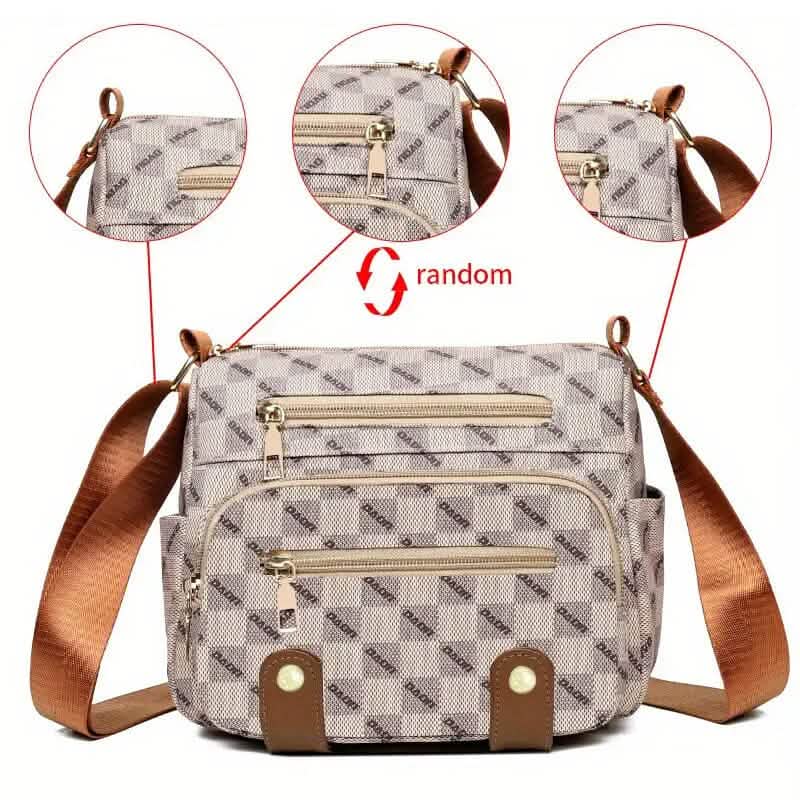Women's Multi Pocket Plaid Pattern Crossbody Bag by DailySale