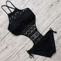 Women's One-Piece Bikini Solid Crochet Swimsuit by DailySale