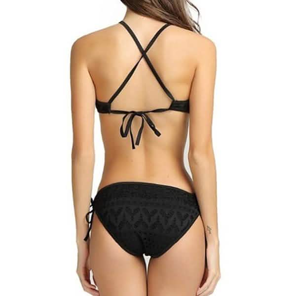 Women's One-Piece Bikini Solid Crochet Swimsuit by DailySale