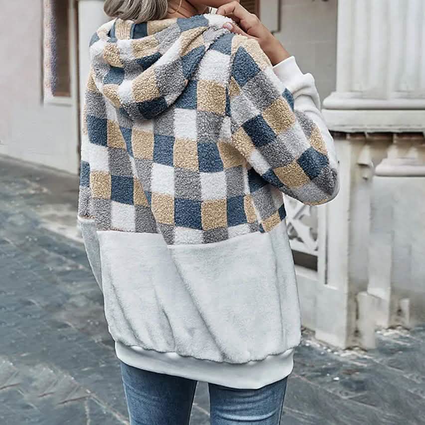Women's Plaid Casual Daily Sports Other Prints Streetwear Hoodies by DailySale