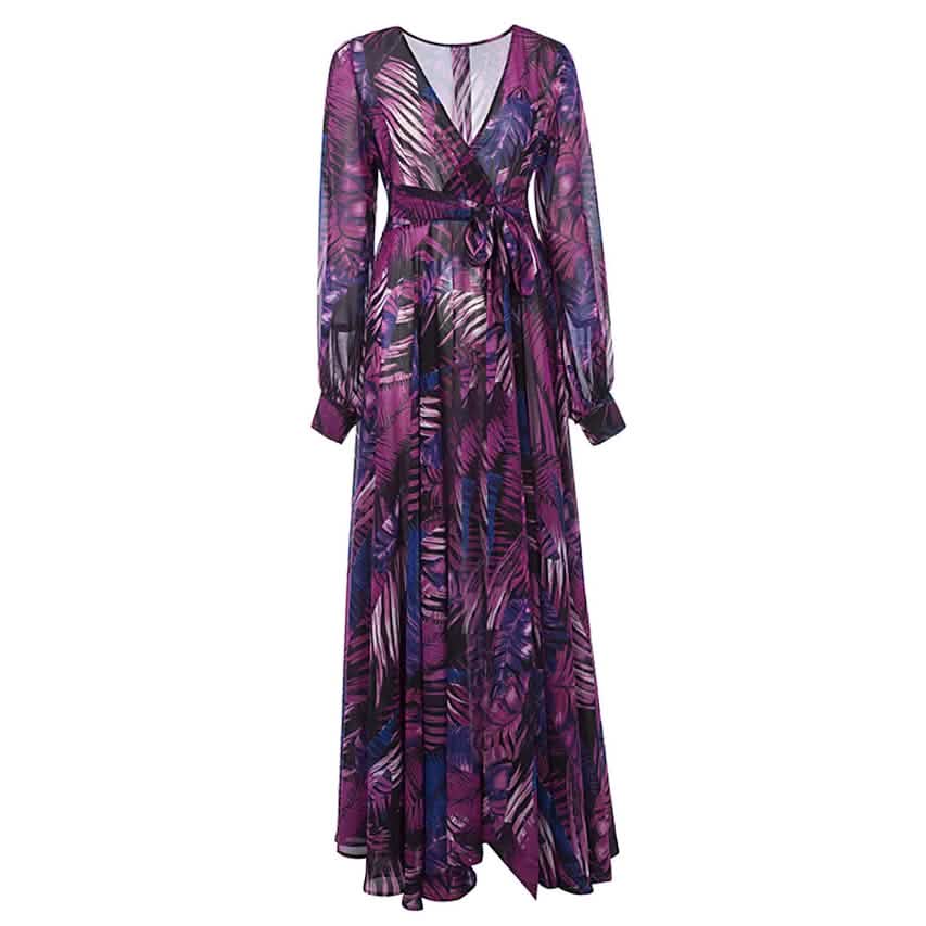 Women's Plus Size A Line Dress Floral V Neck Print Lantern Sleeve by DailySale