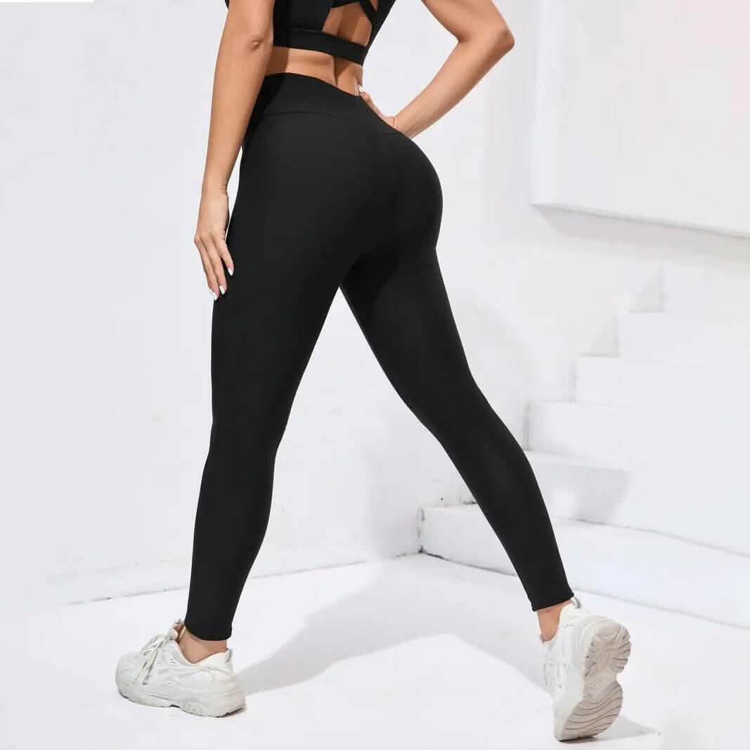 Women's Plush Lined Sherpa Leggings High-Stretch Yoga Pants by DailySale