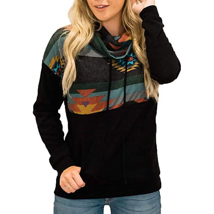 Women's Quarter Zip Color Block Pullover Sweatshirt by DailySale