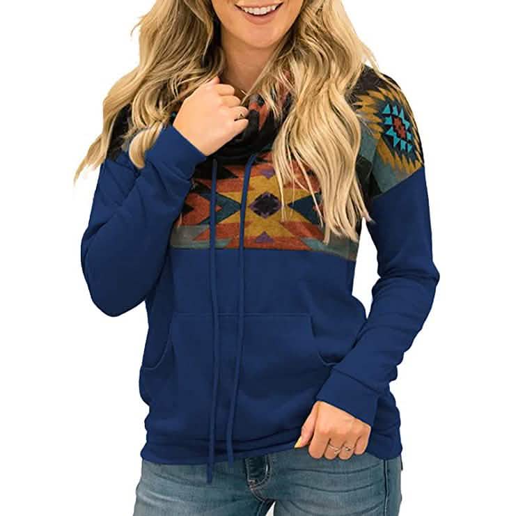 Women's Quarter Zip Color Block Pullover Sweatshirt by DailySale