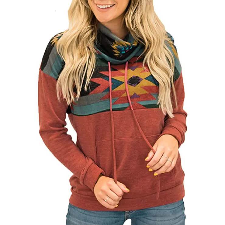 Women's Quarter Zip Color Block Pullover Sweatshirt by DailySale