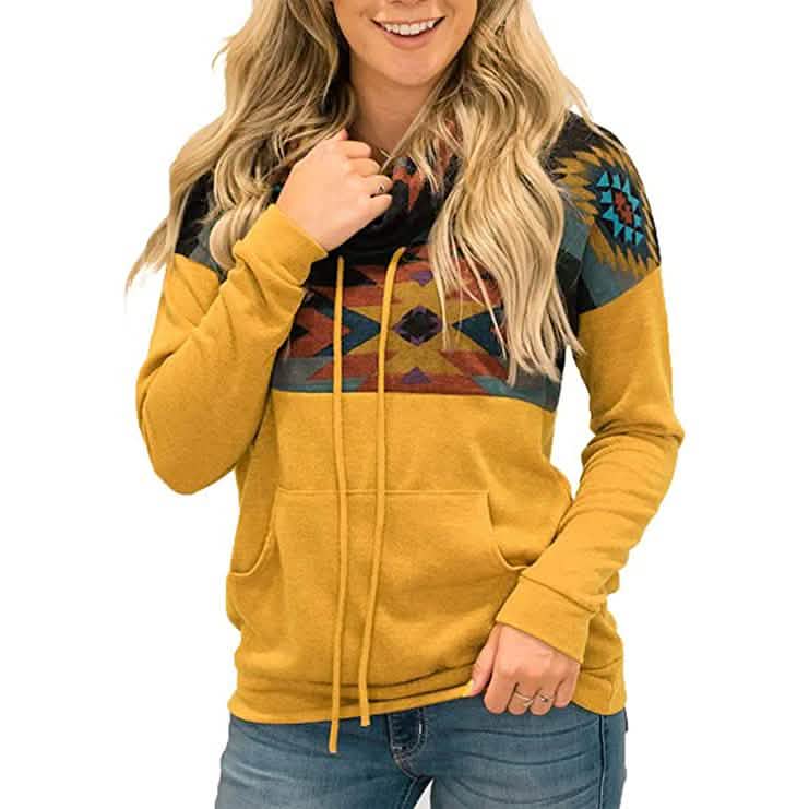 Women's Quarter Zip Color Block Pullover Sweatshirt by DailySale