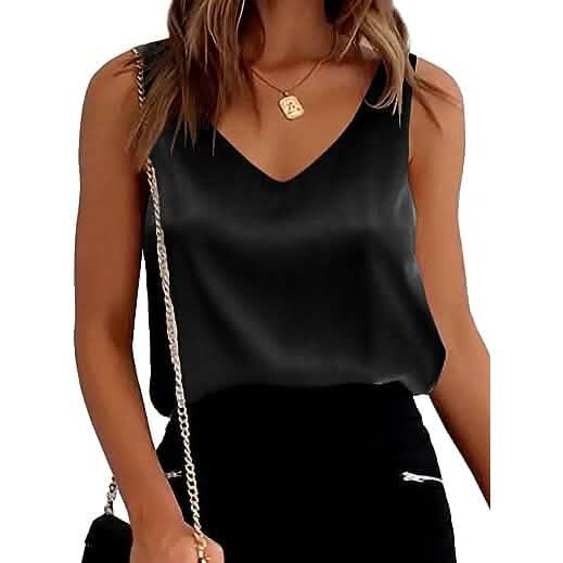 Womens Silk Satin Tank Tops by DailySale