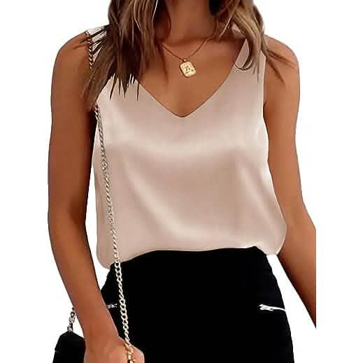 Womens Silk Satin Tank Tops by DailySale