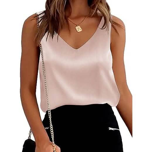 Womens Silk Satin Tank Tops by DailySale