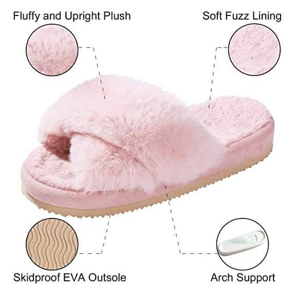 Women's Soft Plush Lightweight House Slippers by DailySale