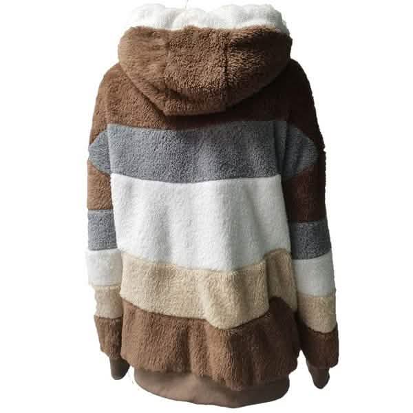 Women's Warm Plush Faux Fur Hooded Jacket Outerwear by DailySale
