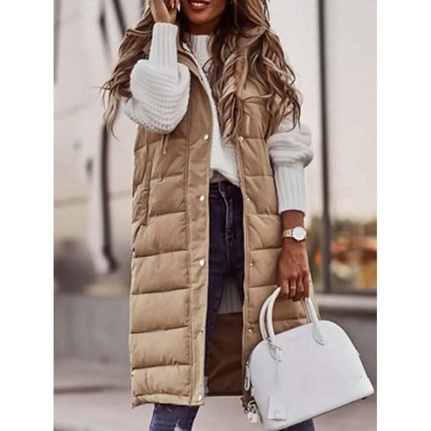 Women's Winter Jacket Vest Long Coat Regular Fit by DailySale