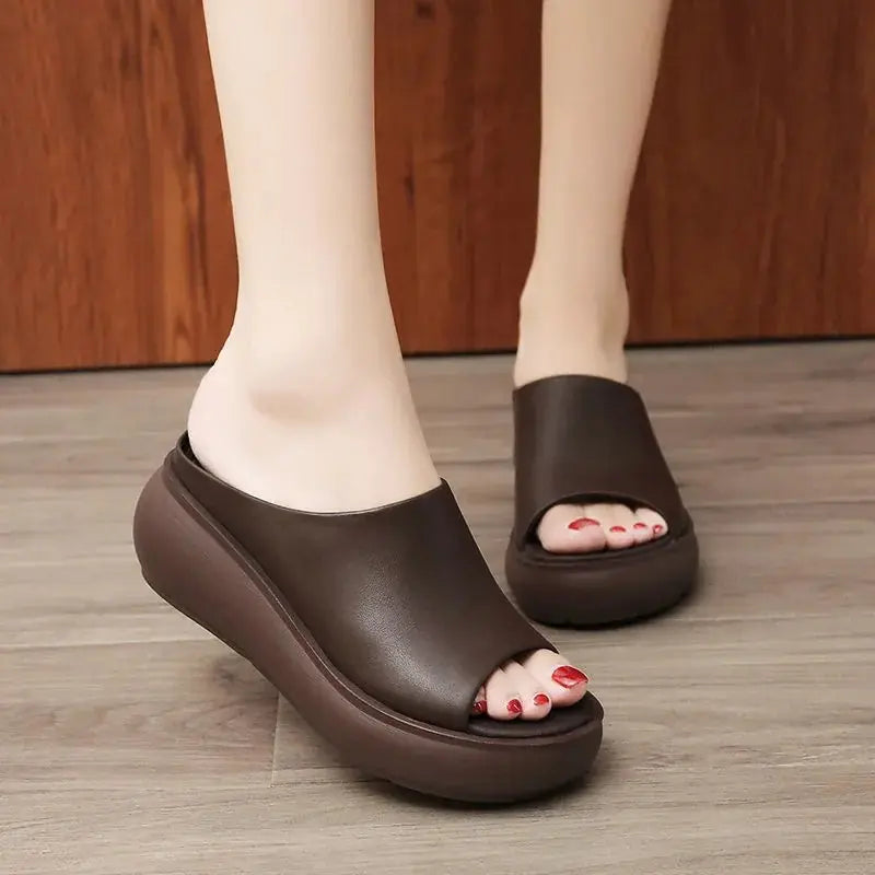 Fashion Platform Wedge Heel Sandals and Slippers for Women by Trendy Attic Store01