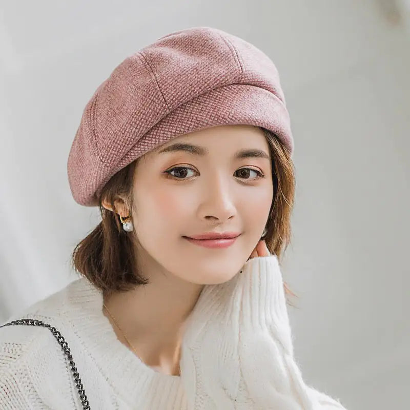 Korean British Retro Octagonal Hat by Trendy Attic Store01