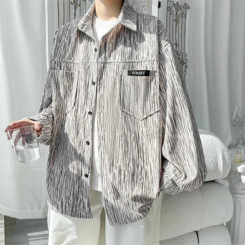 Men's Oversized Button-Up Shirts by Trendy Attic Store01