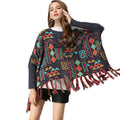 Plus Size Women's Batwing Sweater with Fringe Knit by Trendy Attic Store01