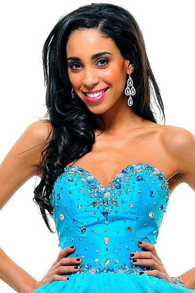 CLEARANCE - Cinderella Divine 1833 Ruffle Layer Tulle Skirt Dress (Size 4) by DiscountDressShop
