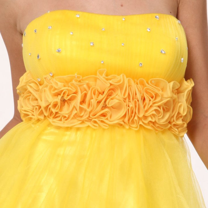 CLEARANCE - Cinderella Divine 414 Short A-Line Tulle Dress (Size 6) by DiscountDressShop